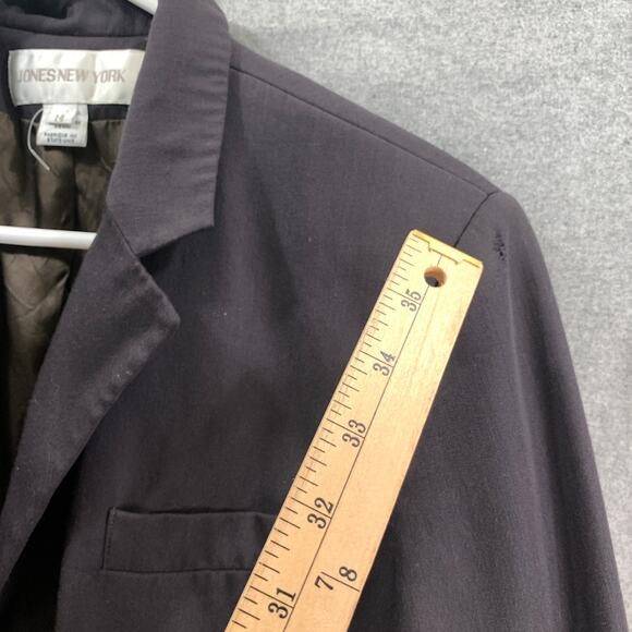 Jones New York Suits Womens Size 14 Black Formal Top Blazer - Picture 8 of 8